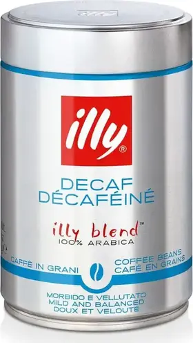 illy Decaffeinato, zrnková káva bez kofeinu, 250 g
